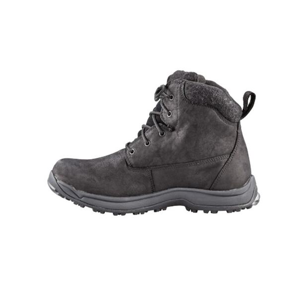 Baffin Mens Truro Boots Black Leather Felt Collar Size 10 NIB Weatherproof Comfy - Picture 12 of 14